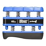 Prohands Gripmaster Hand and Finger Exerciser Blue Light Resistance Strength Firm Strong Grip Weight 5lb Lightweight Portable Personal Exercise Tool Use Anytime Anywhere Forearm Musicians, Sport Enthusiasts, Professional Athletes