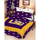 Louisiana State Fightin Tigers NCAA Bed-in-a-Bag (Panel/Rotary - Solid)