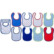 Luvable Friends 8-Pack Drooler Bibs - Blue Assortment
From Luvable Friends
