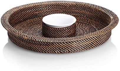 Calaisio Round Chip and Dip Tray with Pillivuyt Dip Dish