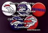 Set of 5 Denver Broncos Pins 1.25" Buttons NFL Football