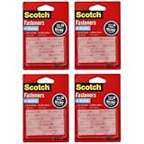 3M Scotch All-Weather EZPass iPass Fastlane Toll Fasteners, 8 Sets of 1 Inch x 3 Inches Strips, Clear (RFD7090)
