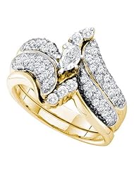 1.01CT DIAMOND 0.25CT CENTER MARQUISE BRIDAL SET