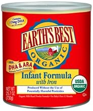 Earth's Best Organic Infant Formula with Iron, 25.75-Ounce Canister