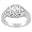 Tressa Sterling Silver Round-cut Pave-style Cubic Zirconia Ring