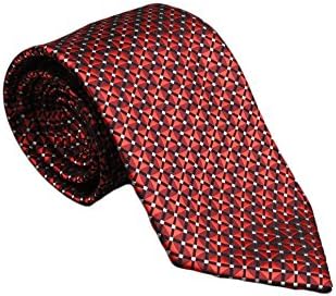 Ermenegildo Zegna Red Geo-Neat Silk Tie-os
