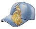 Bigood Cowboy Pre-curved Visor Sun Hat Hip Top Trucker Snapback Baseball Cap