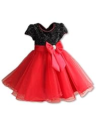 Toddler Cotton  Wedding Party Dress  With a Bow(s)
