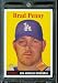 2007 Topps Heritage Baseball Card # 25 Brad Penny Los Angeles Dodgers - Mint Condition - In Protective Display Case