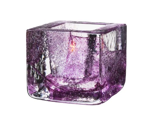 Kosta Boda Brick Votive Purple