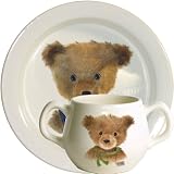 Gien Bears Gift Set, Baby Plate And Two-Handled Mug (Boy)