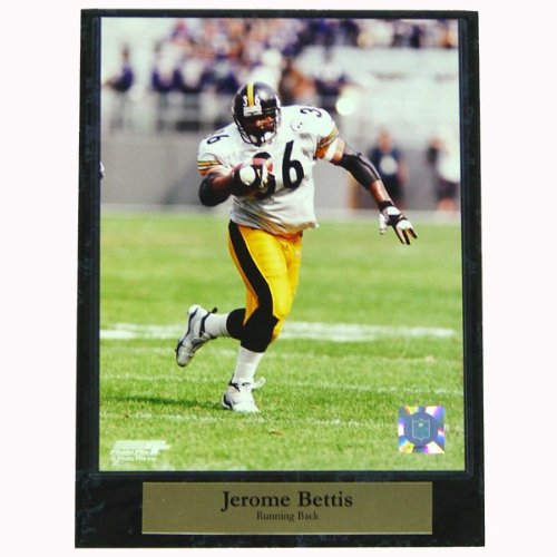 Encore Select 510-FBPIT36 Pittsburgh Steelers Jerome Bettis No. 36 9X12 Photo Plaque.