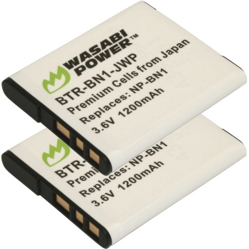 Wasabi Power Battery for Sony NP-BN1 2-PackB00488432Q