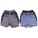 Original Penguin Men's 3-Pack Assorted Woven Boxer, Purple Plaid/Pink/Purple, Medium