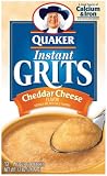 Quaker Instant Grits Real Cheddar Cheese, 12-Ounce Boxes (Pack of 12)