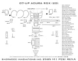 ACURA RDX 2007-UP Interior Wood Dash Trim Kit 41pcs