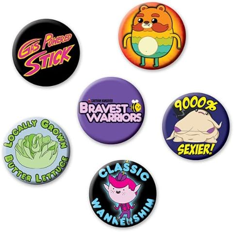 Bravest Warriors Collectible Pins - 9000% sexier, classic Wankershim