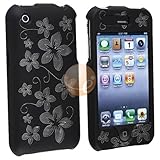 Laser Black Hawaii Clip On Crystal Case Compatible With Apple iPhone 3G / A ....