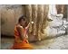 10x8 Photograph (25x20cm) Novice Buddhist monk and Phra Atchana Buddha statue by Robert Harding