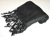 Pashmina Scarf Shawl Wrap Throw Black