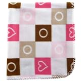 Luvable Friends Printed Fleece Blanket, Pink Image