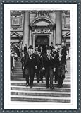 Historic Print (S): [Olympic games, Berlin, International Olympic Committee descending stone steps, August 1