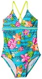 Gossip Girl Girls 7-16 Aloha One Piece With Cross Back Straps