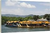 Box Canvas Print of Dragon boats on Kunming Lake at Yihe Yuan (The Summer Palace), UNESCO World... from Robert Harding
