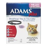 Adam Plus Breakaway Flea & Tick Collar for Cats and Kittens, 13", Black