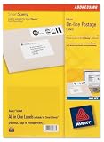 Avery Smartstamp Labels Inkjet Bulk 20 per Sheet 69x38mm Ref J5101-25 [500 Labels]