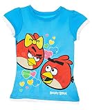 Angry Birds Glitter Heart T-Shirt (Sizes 4 - 6X)