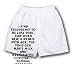 White Boxer Short with I find friendship to be like wine, raw when new, ripened with ...