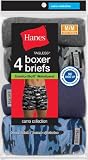 Hanes Comfort Soft Boxer Brief Camo Collection (Pack of 4) Size:Medium Color:Camo Prints/Solids