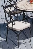 Alfresco Home 21-0673 Diamond Weave Dining Arm Chair with Cushion