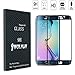 iwolkon 0.2mm Tempered Glass Screen Protector Film for Samsung Galaxy S6 Edge - Black