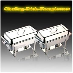 Chafing Dish Multi - Twin Set 16 tlg. incl. 4 Brennpastenbeh�lter