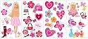RoomMates RMK1158SCS Barbie Deco Peel & Stick Appliques