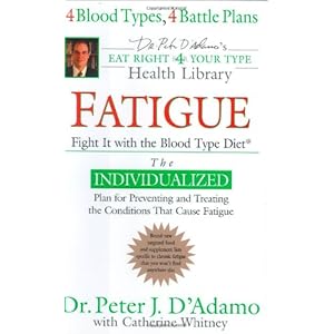 Fatigue: Fight It with the Blood Type Diet (Dr. Peter J. D'Adamo's Eat Right 4 Your Type Health Library)