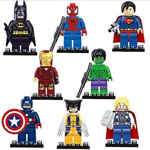 Lot of 8 Set Mini Action Figures Building Toy Kid Gift New