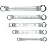 【KTC工具】 45°×6°ショートめがねレンチ セット (5本組) / TM5S05