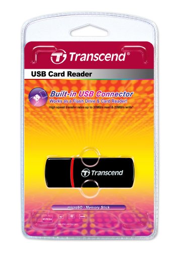 Transcend P6 USB 2.0 Flash Memory Card Reader TS-RDP6K (Black)