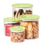Oggi Stack N Store 4 Piece Canister Set, Green 51uaANmBD3L. SL160 Oggi Stack N Store 4 Piece Canister Set, Green