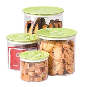 Oggi Stack 'N Store 4 Piece Canister Set, Green by Oggi