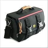 バンナイズ 完全無欠のカスタムバッグ T1-F/ワイド-II（Teddys Model）(ファスナーカラー：レッド)(ハンドルカバーとスライダーの革カラー：キャメル)