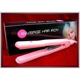Envisage YL-90P Pink Professional 1 Inch Ceramic Flat Hairstyling Iron