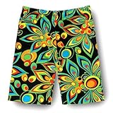Loudmouth Golf Mens Shorts: Shagadelic Black - Size 38