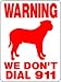 PRESA CANARIO GUARD DOG SIGN 3388PC
