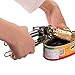 Topbest Professional Ergonomic Heavy Duty Manual Can Opener-Stainless Steel Tin Lid Lifter Design-Smooth Edge Large Handle and Knob - Built In Bottle Cap Opener and Soda Tab Lifter
