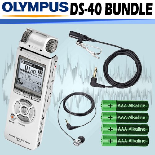 Electronics: Olympus DS 40 Digital Voice Recorder + ACCESSORY KIT