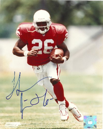 THOMAS JONES,ARIZONA CARDINALS,NEW YORK JETS,SIGNED 8X10 PHOTO + COA